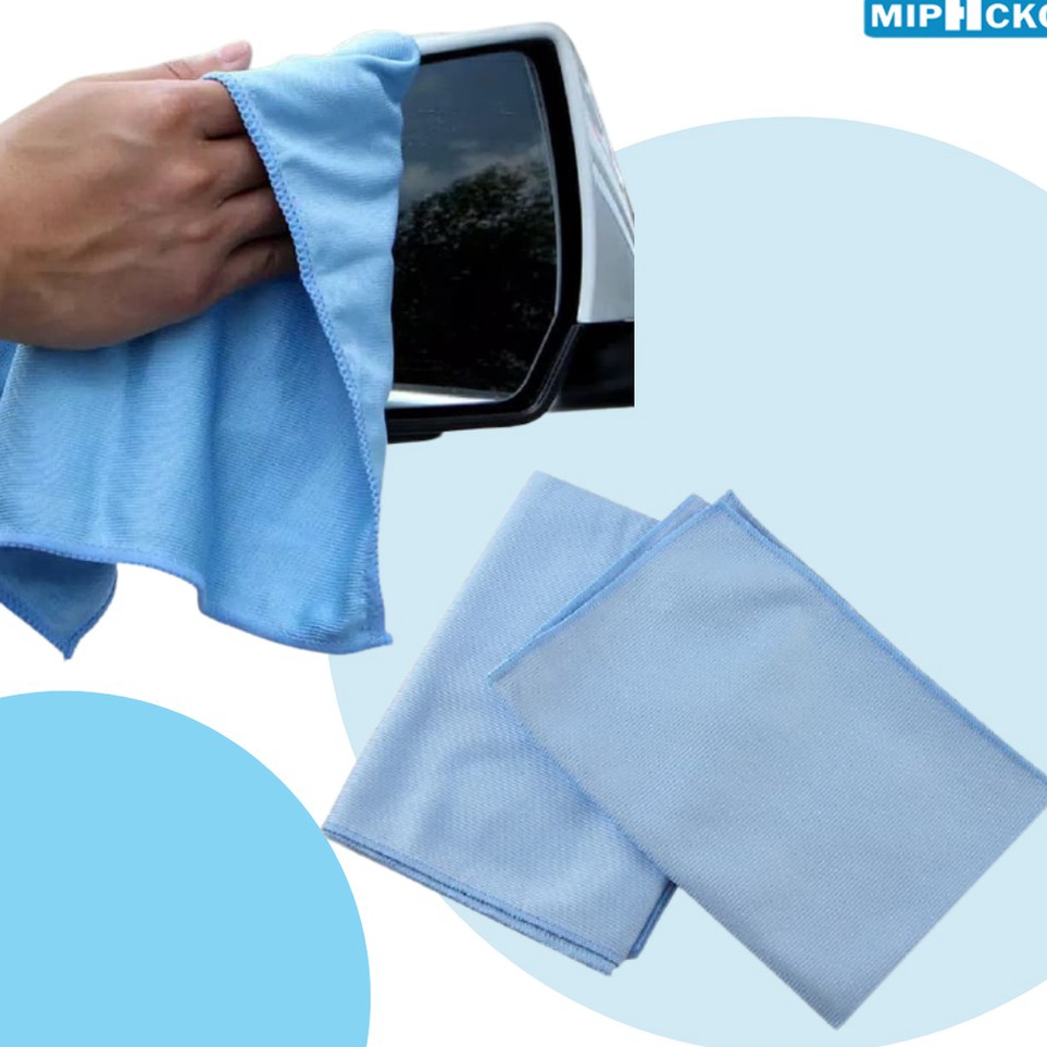 Lap Jendela Pembersih Kaca Microfiber Mipacko Lembut dan Anti Gores Motor Mobil Kaca Spion Komputer 