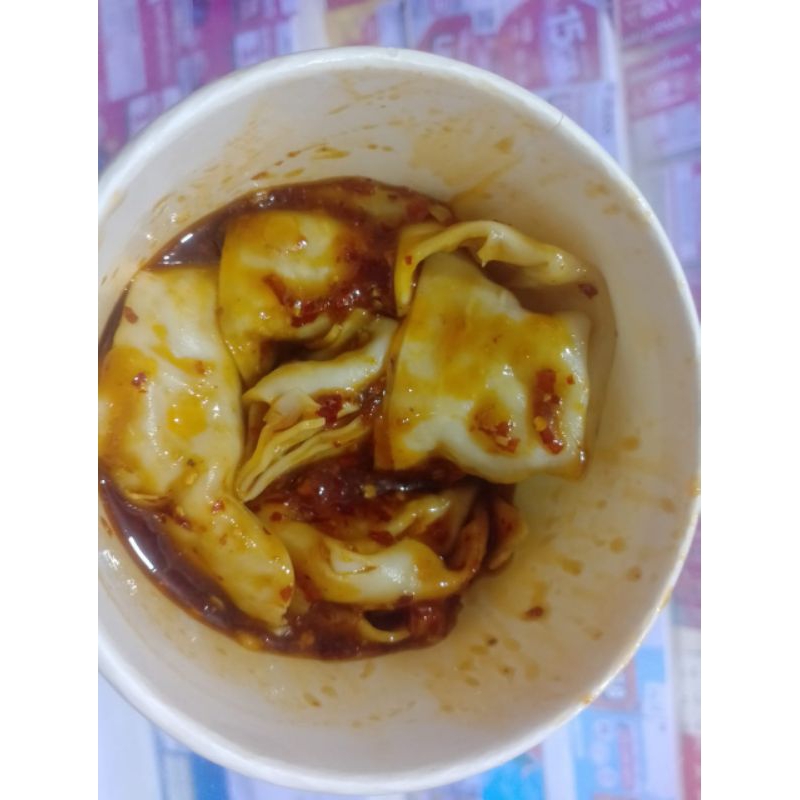 

Pangsit Wonton Chili Oil | jajanan pedas | Wonton