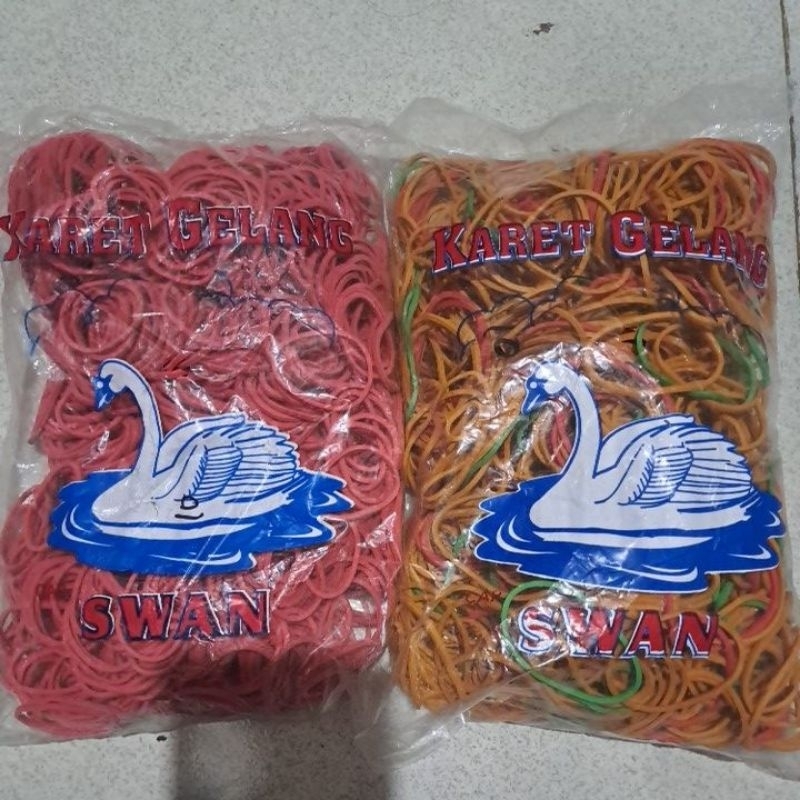 karet gelang Swan 500gr gelang kecil dan biasa