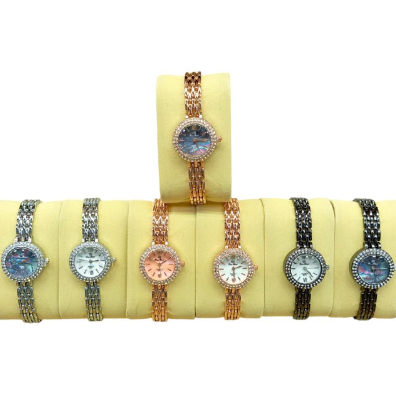 JAM TANGAN RJ RANTAI COMBINASI SWAROVSKI WANITA TERBARU