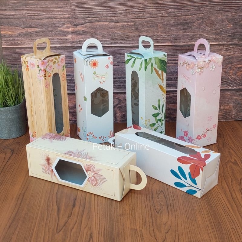 

25 Pcs Box Tenteng 65 x 2 cm Full Color Kemasan Botol dll