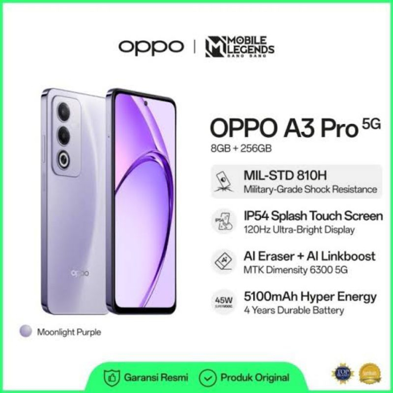 OPPO A3 PRO (5G)Ram 8/256GB Garansi resmi