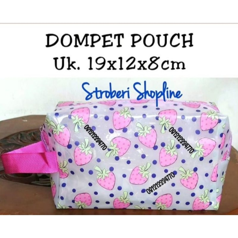 Dompet Pouch Strawberry (Uk. 19x12x8cm)