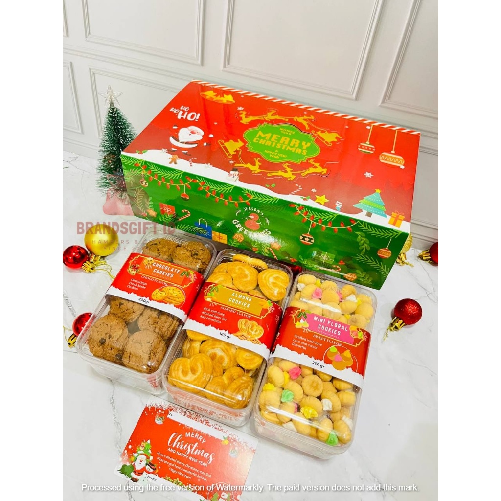

Promo 7.7 Christmas Hampers Natal / Parsel Natal Cookies / Hampers Kue Cookies Natal Ukuran Besar
