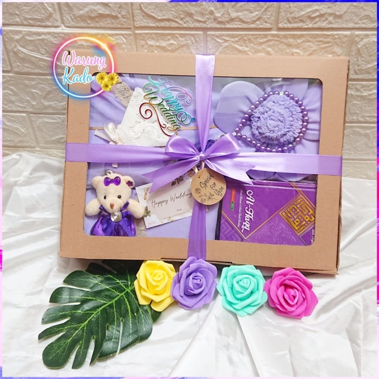 

Promo Spesial HAMPERS MUKENA 11 KADO HAMPERS PARCEL NIKAH WEDDING GIFT