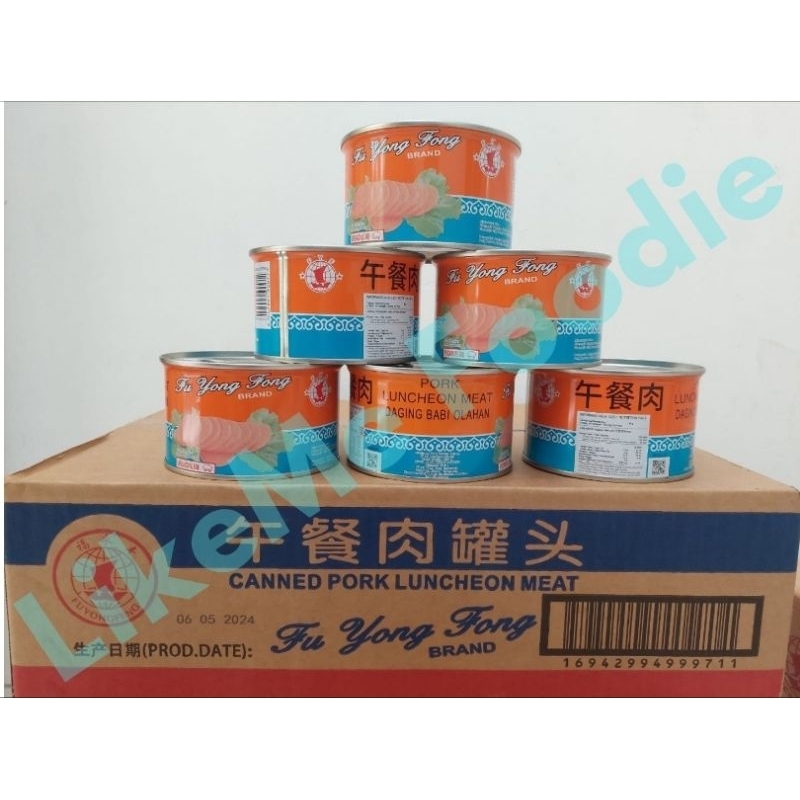 

FYF Pork Luncheon Meat (1 dus isi 24 kaleng) - KALENG BESAR 397g Tutup Silver