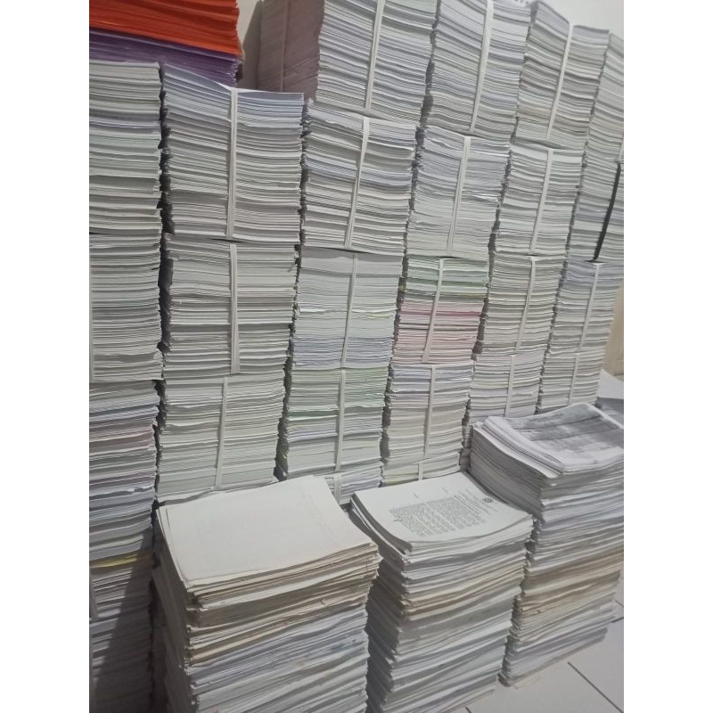 

kertas arsip A4 dan F4 lepas hekter kosong sebelah min 10KG