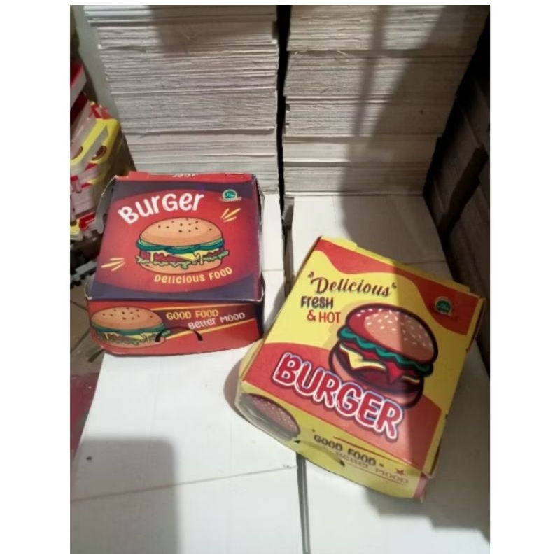 

50pcs box burger/dus burger/kemasan burger