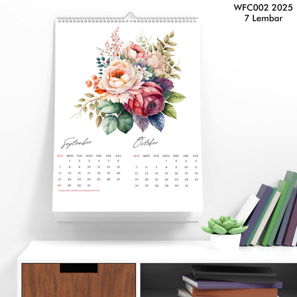 

Kalender Dinding 2025 Desain Aesthetic Unik yang Elegan untuk Rumah atau Kantor isi 7 Lembar