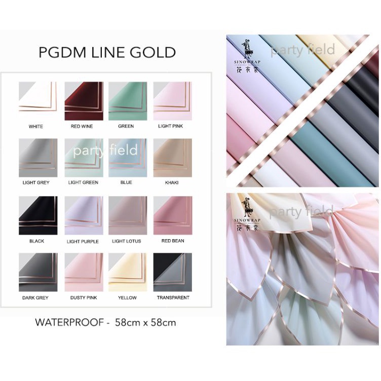 

Garansi Terhemat 1PAK2PCS PGDM kertas buket bunga flower bouquet wrapping paper