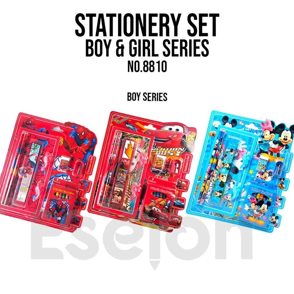 

Dijamin Keren ESJKT Stationery Paket alat tulis 9in1mewarnai Alat tulis set paket alat tulis karakter Stationery set 881