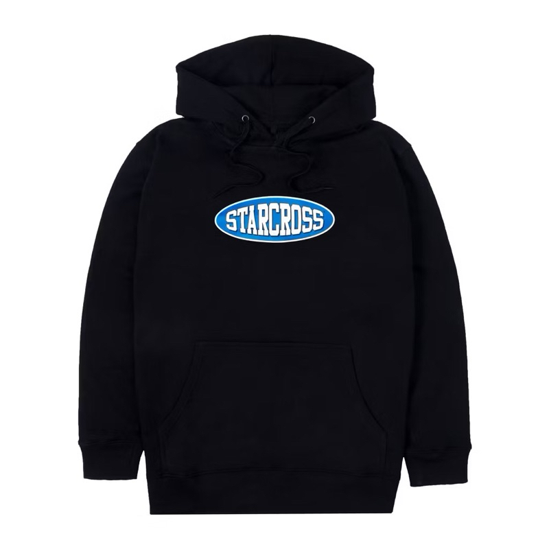Hoodie Sweater Starcross Blue Oval - Hitam Unisex
