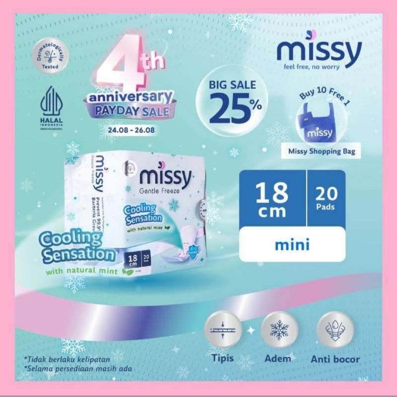 Missy mini Pembalut sehat