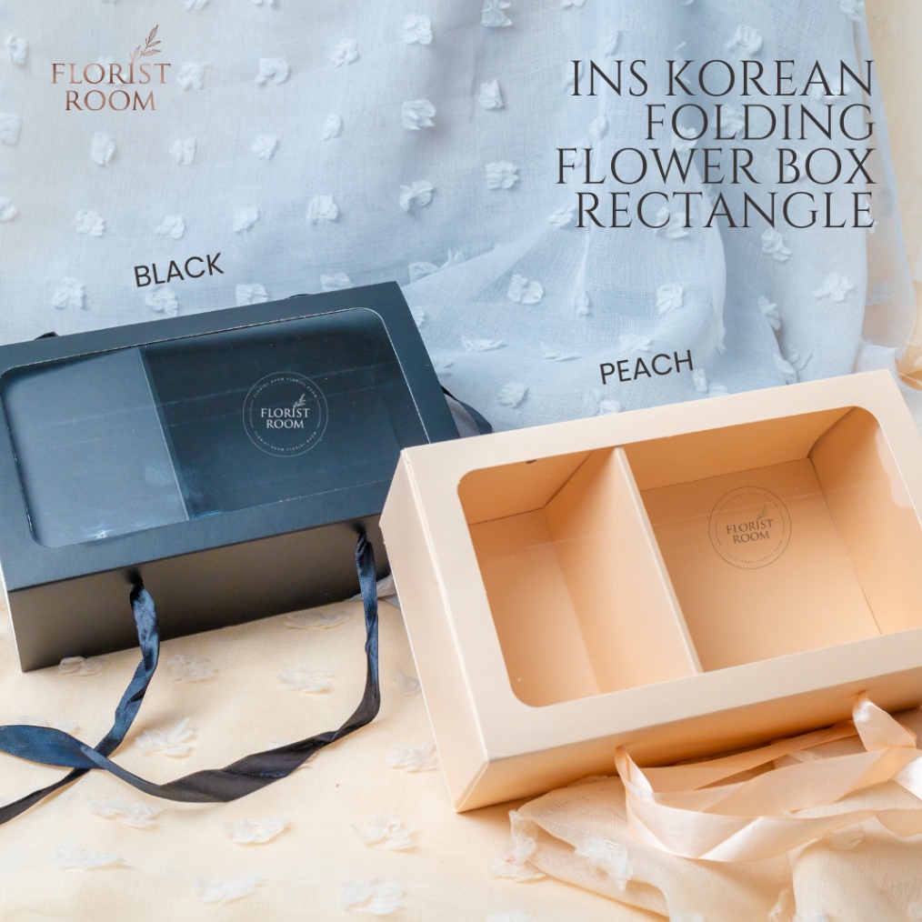 

Ins Korean Folding RECTANGLE Flower Box oombox Flower Box