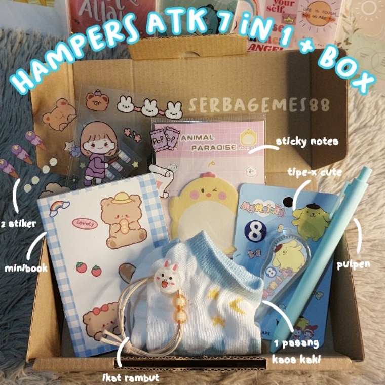

Paket Irit serbagemes88 SET ALAT TULIS 7 IN 1 LENGKAP HAMPERS KADO GIFT LEBARAN STATIONERY SET HADIAH LUCU WISUDA KADO ULANG TAHUN CEWEK HAMPERS MURAH GIFT BOX LUCU STATIONERY SET AESTHETIC PAKET ALAT TULIS PERALATAN SEKOLAH KADO UNIK