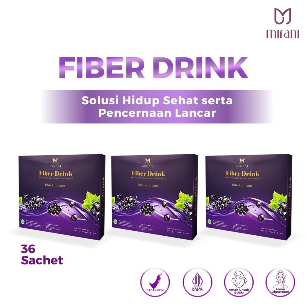 

BUNDLE ULTRA 3 BOX [BPOM & HALAL] MIRANI FIBERDRINK | Minuman Penurun Berat Badan Pelangsing