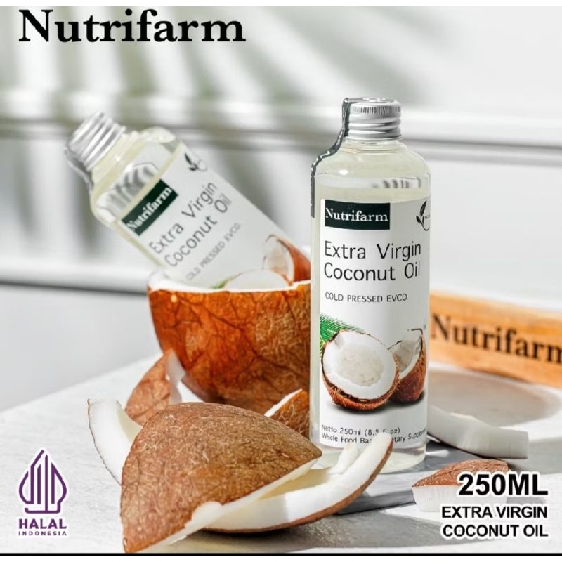 

Minyak Kelapa Eksta Virgin Coconut Oil 250ml Nutrifarm EVCO / VCO