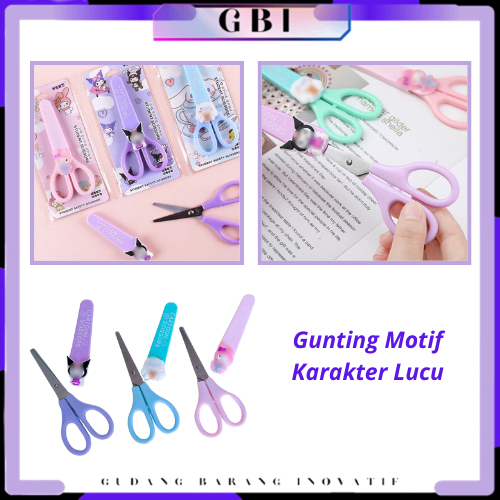

GBI Gunting Motif Karakter Lucu Alat Tulis Anak Sekolah Kartun Diy Kertas Tangan Kantor ATK Scissors Mini
