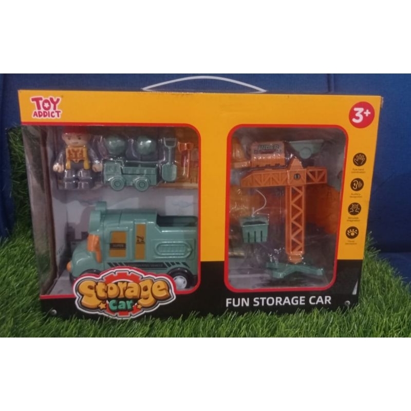 toy addict fun storage car - simulation Scane