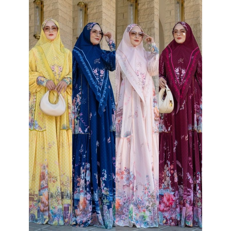 RINDU SYARI BY RHYN/GAMIS SYARI PRINTING/GAMIS SET PESTA