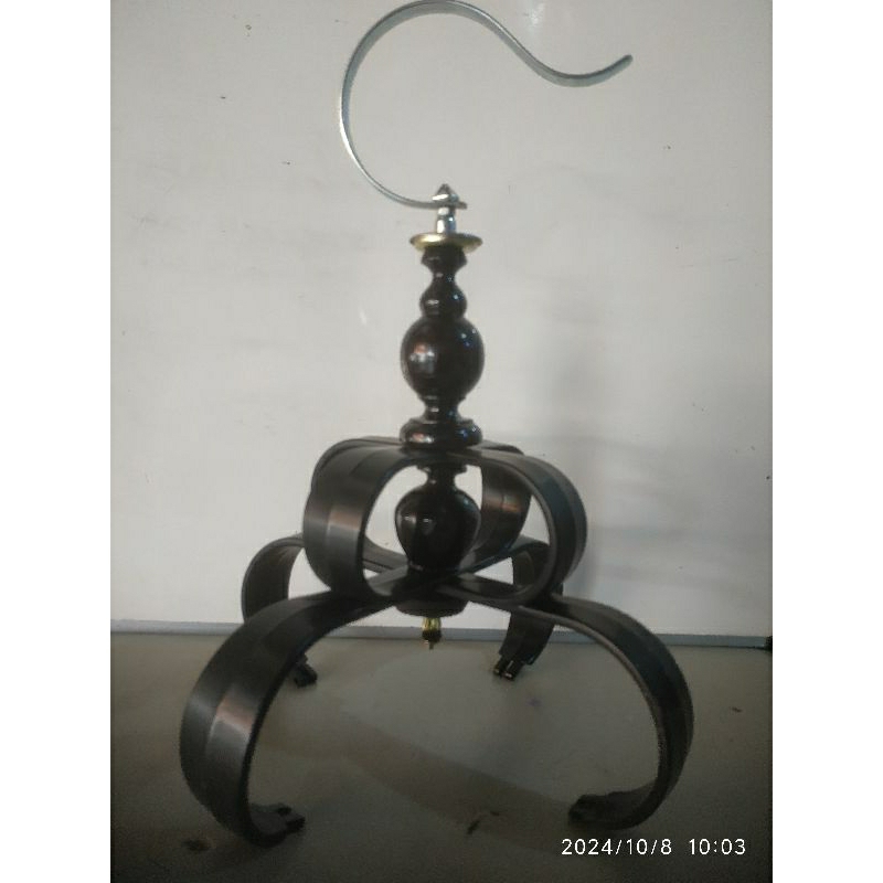 mahkota sangkar burung pion kayu pernis gantungan cenglung