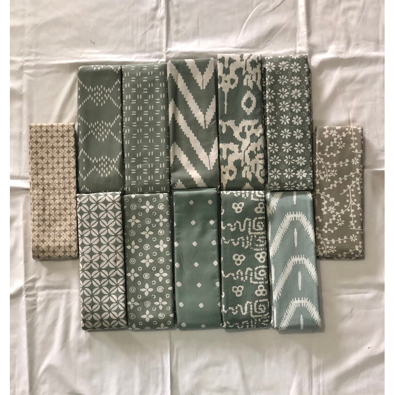 SARUNG DAN KAIN BATIK AESTHETIC WARNA SAGE/SARUNG SANTRI PUTRA PUTRI/BATIK TASIKMALAYA