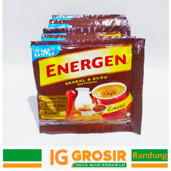 

Energen Coklat 1 Renceng isi 10 Sachet