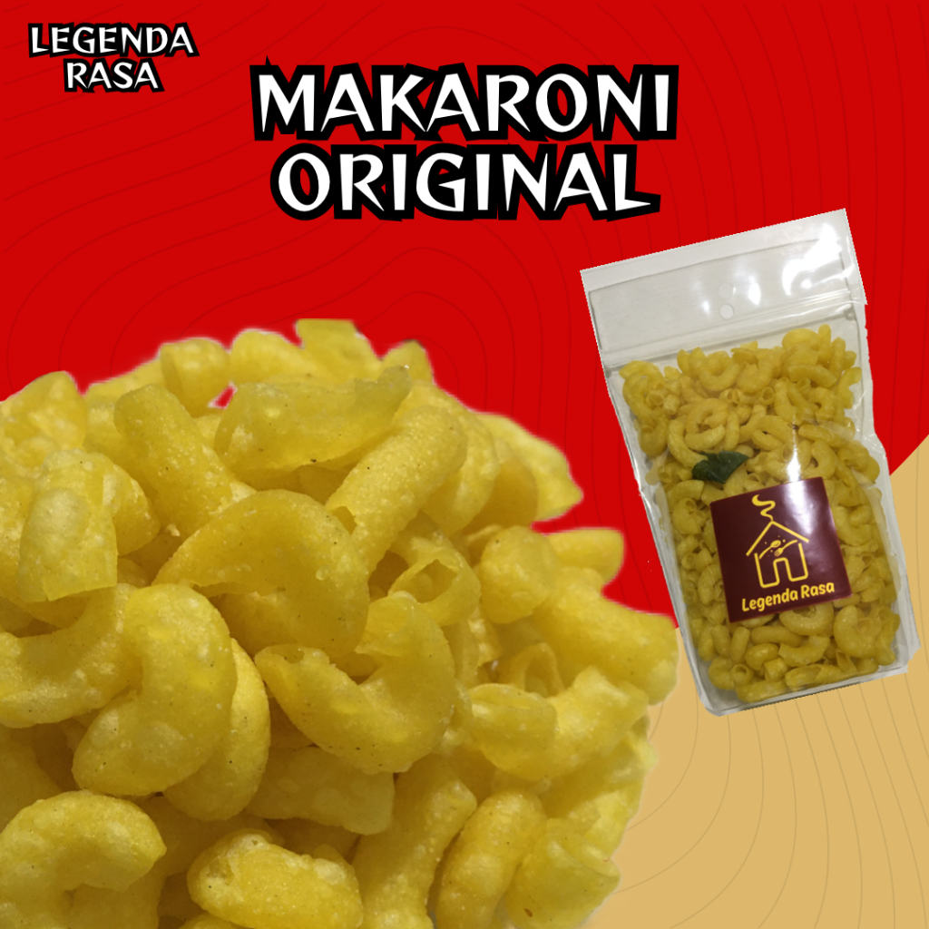 

MAKARONI BANTET ORIGINAL LEGENDA RASA 165 gr Enak Lezat Renyah Krispy Ekonomis Murah Snack Camilan Jajanan Jajan