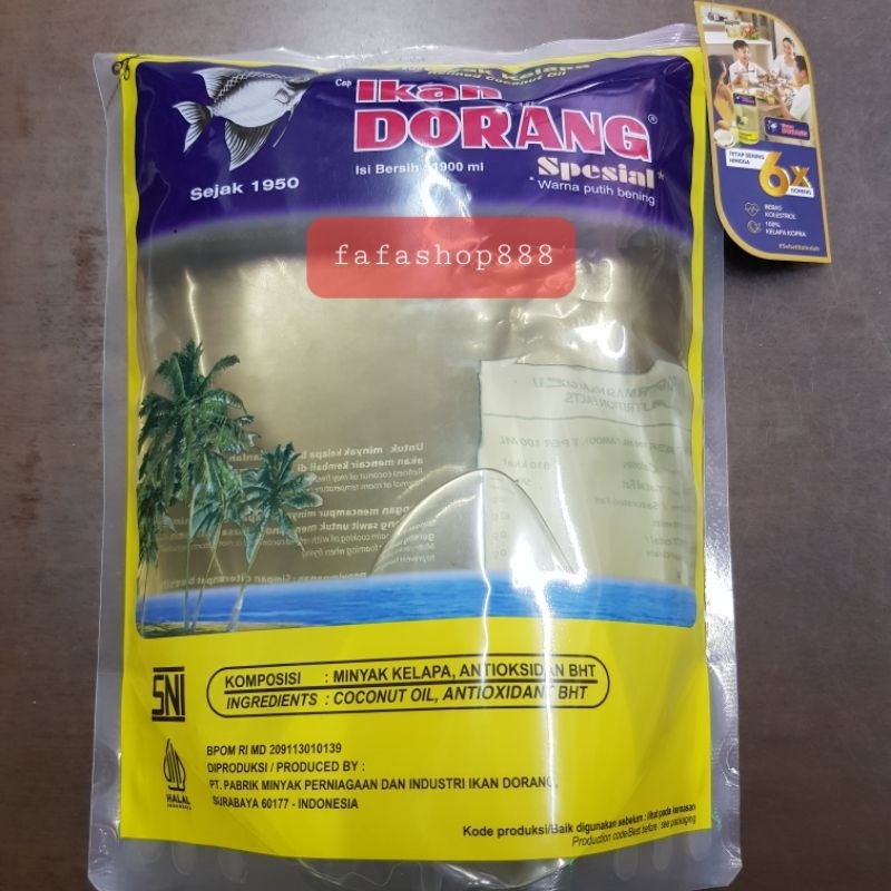 

Minyak Goreng cap Ikan Dorang 1900ml