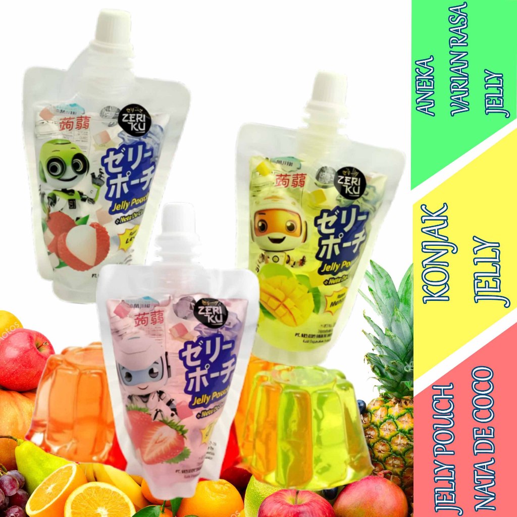 

Aneka Varian Rasa Jelly - Konjak Jelly - Jelly Pouch Nata De Coco - 60ml