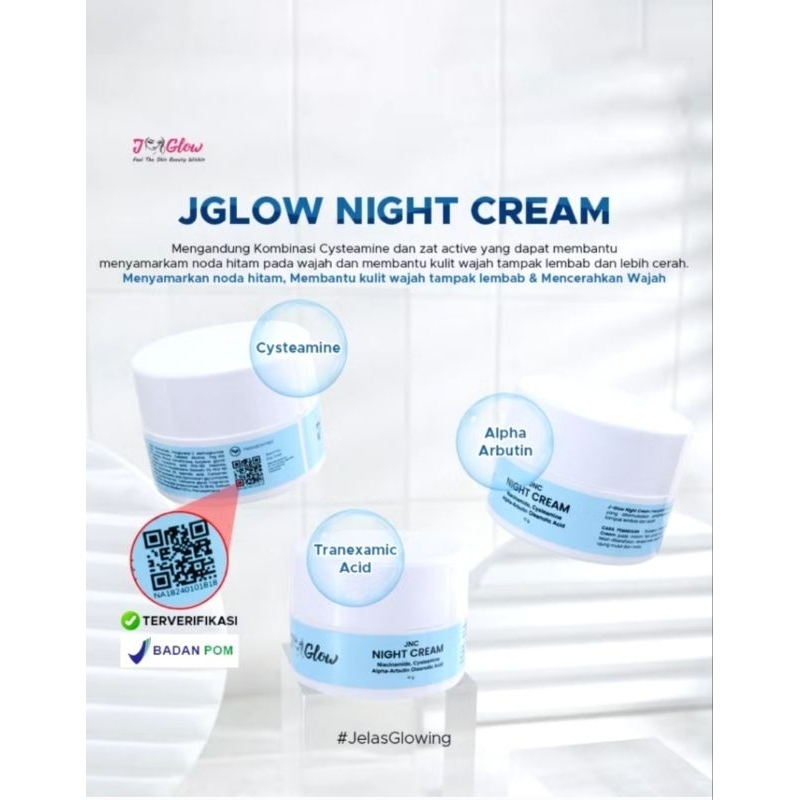 Jglow Night Cream BPOM (JNC BPOM)