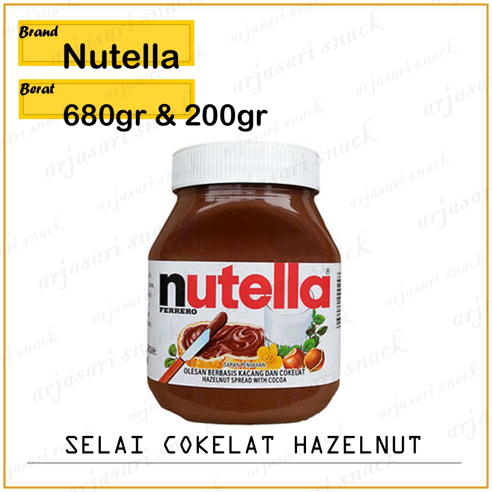 

Selai Nutella Chocolate Hazelnut Spread 680gr