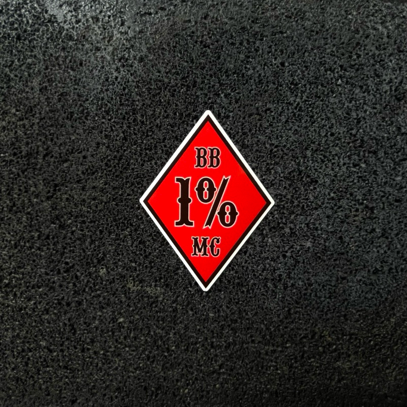 STICKER BIKERS BROTHERHOOD 1%