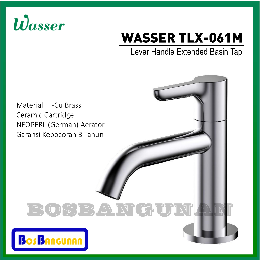 Keran Wastafel WASSER TLX-061M / Kran Wastafel WASSER TLX 061M Cold / Kran WASSER TLX 061 M / Keran 