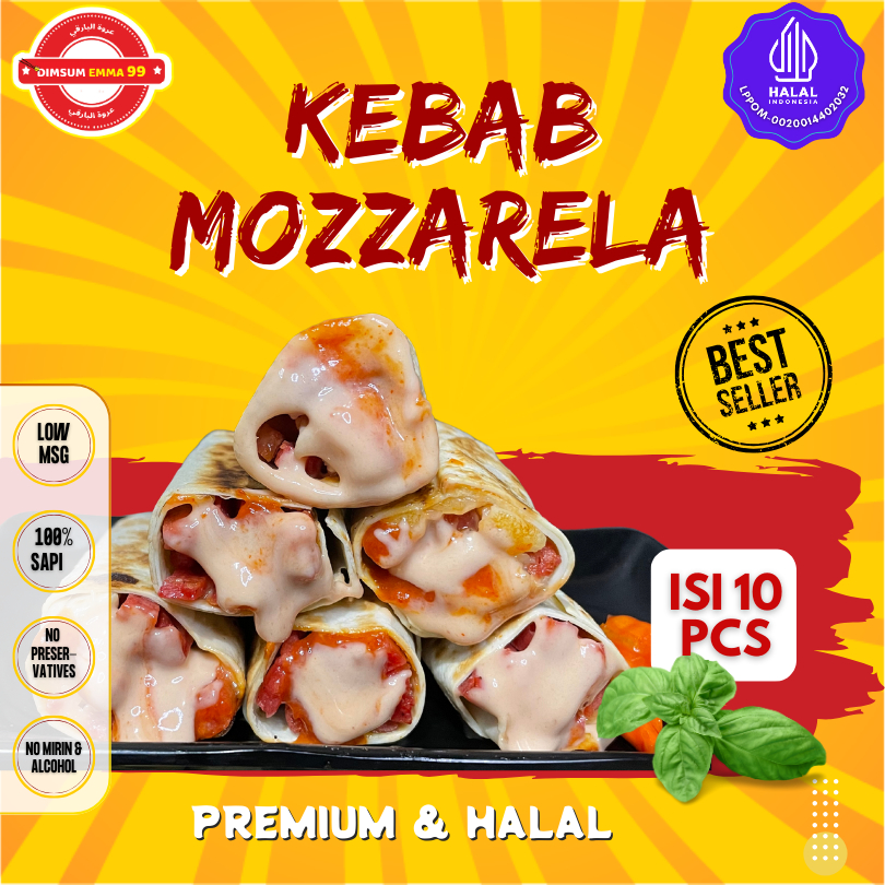 

NEW!! Kebab Frozen Mozarella isi 10 pcs Premium Halal HARGA GROSIR !!