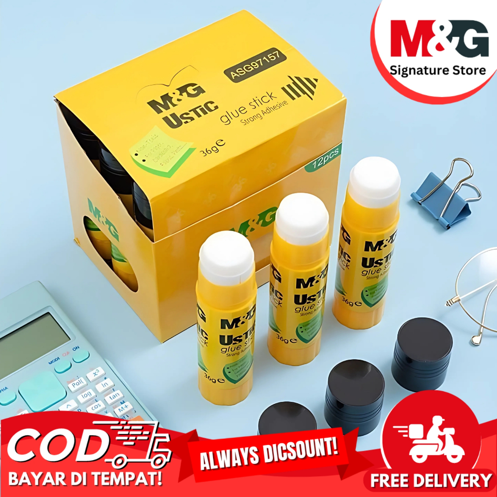 

Lem Batang M&G Ustic Strong Adhesive PVA Glue Stick M&G ASG97157 Lem Stick Serbaguna - Netto 36gr