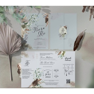 UNDANGAN WEDDING LIPAT 3 BLANGKO UNDANGAN MURAH | UNDANGAN NIKAH ELEGANT | UNDANGAN PERNIKAHAN SIMPL