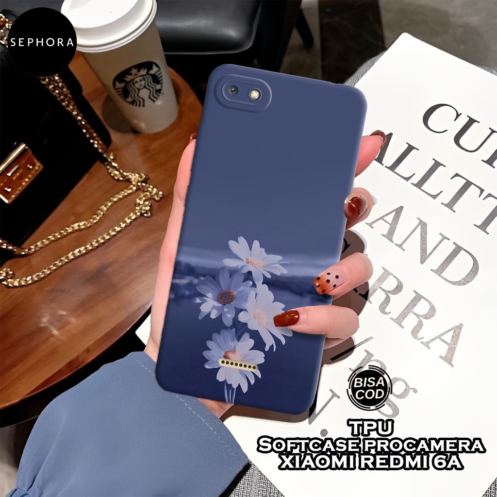 Case Xiaomi Redmi 6A - Fashion Case Bunga - Softcase Xiaomi Redmi 6A  - Case Pro Camera - Casing Xia