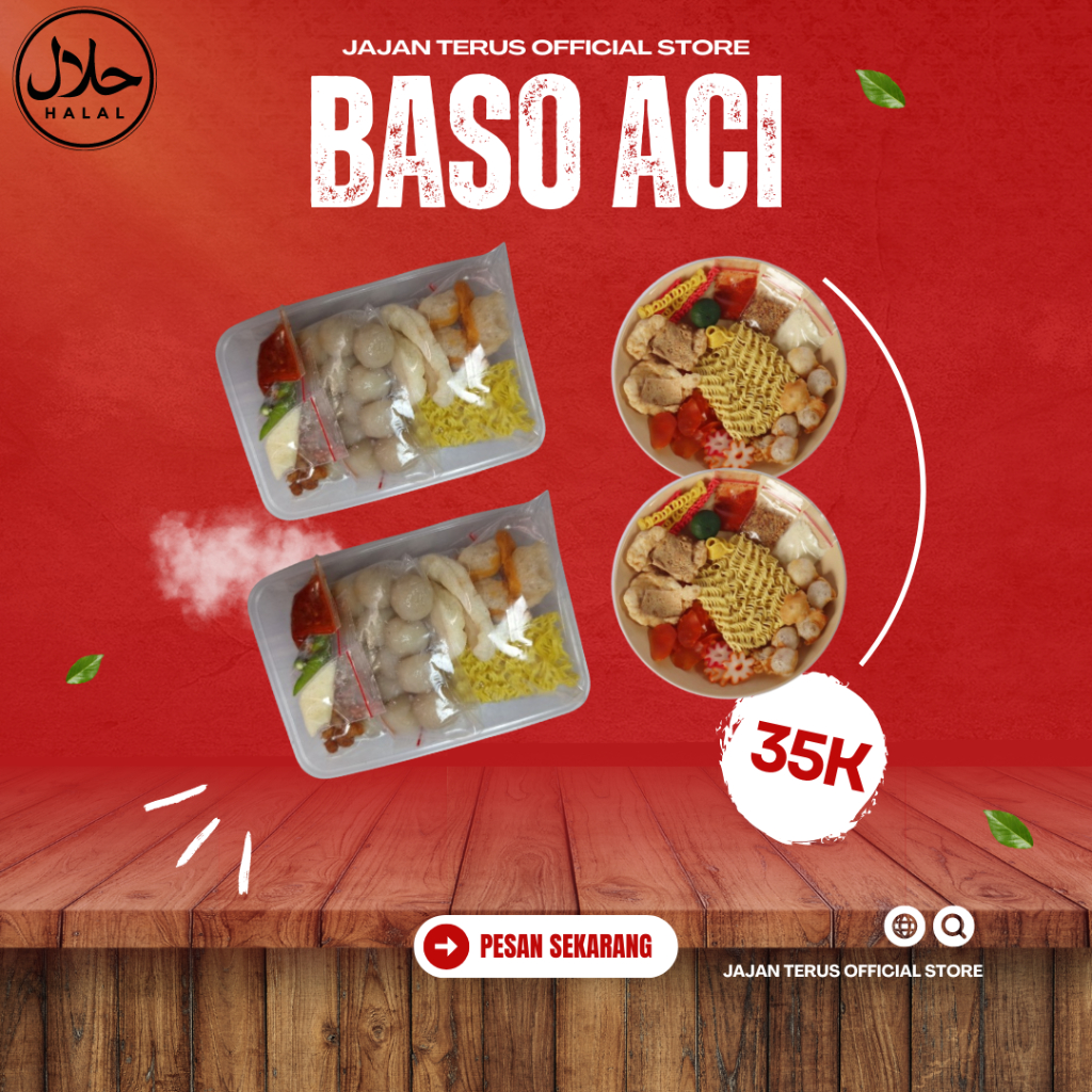 

JAJAN TERUS Paket Bundling 2 Baso Aci Kasmaran dan 2 Seblak Instant Halal