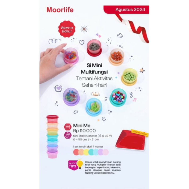 MOORLIFE Toples Kecil Mini Canister MINI ME 30ml NEW COLOURS