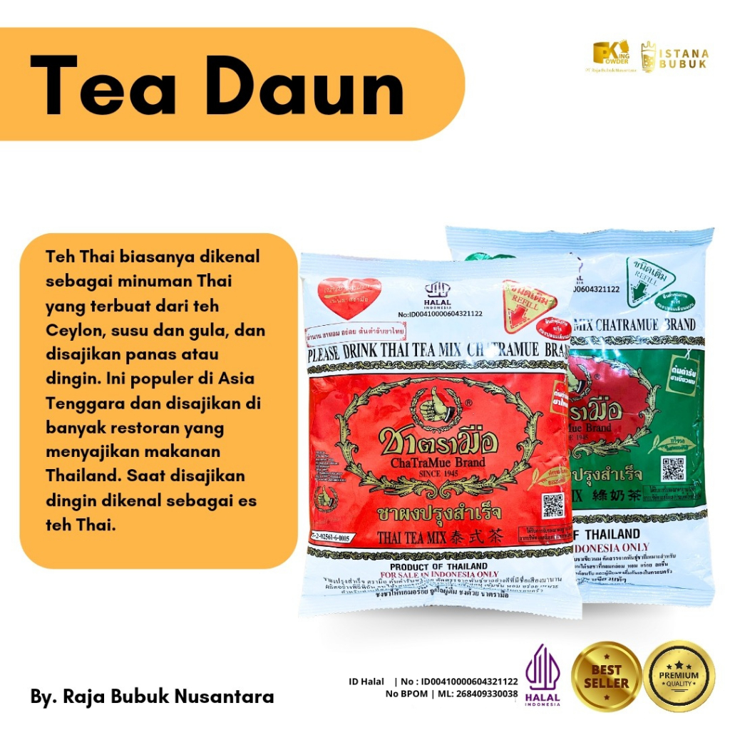 

Thai tea chatramue Green tea mix chatramue thailand - ORIGINAL CHATRAMUE 100%