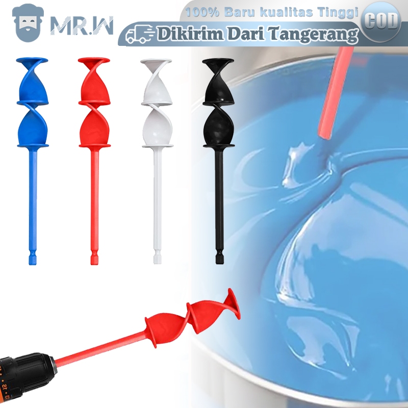 4pcs/Set Dayung Mixer Epoxy Pengaduk Resin Alat Pengaduk Cat Reusable Mixer Resin Alat Aduk Cat