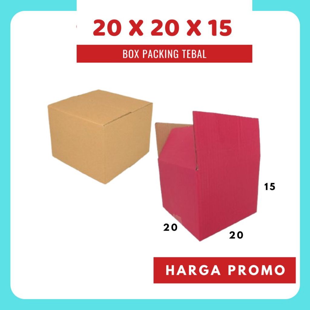 

Box 20x20x15 Kardus A1 Packing Karton Dus Kotak Kemasan Obat Mainan Olshop Souvenir