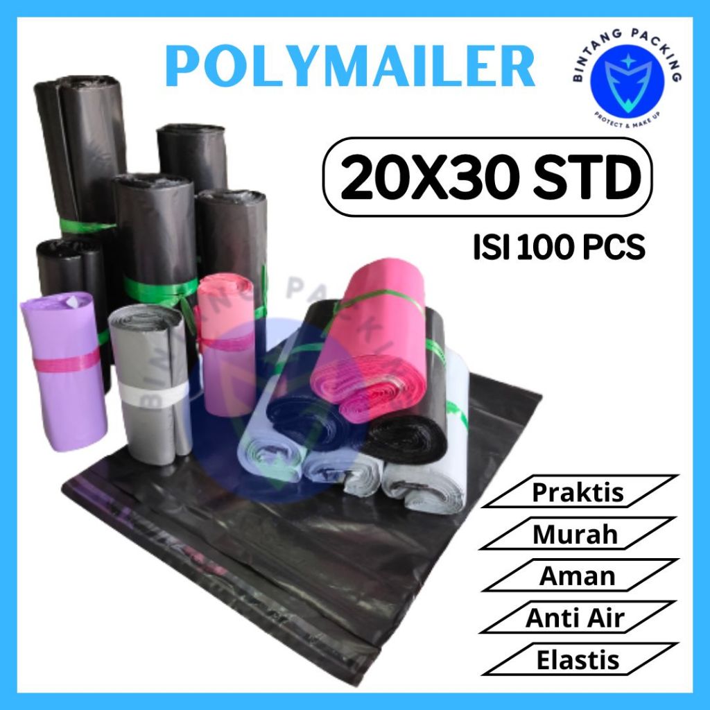 

Plastik Polymailer Plastik Packing Olshop 20x30 isi 100 Plastik Lem Online Shop Plastik Paket Olshop