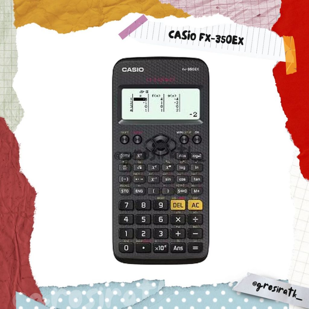 

Casio FX-350EX - Scientific Calculator Kalkulator Ilmiah - 274 Fungsi