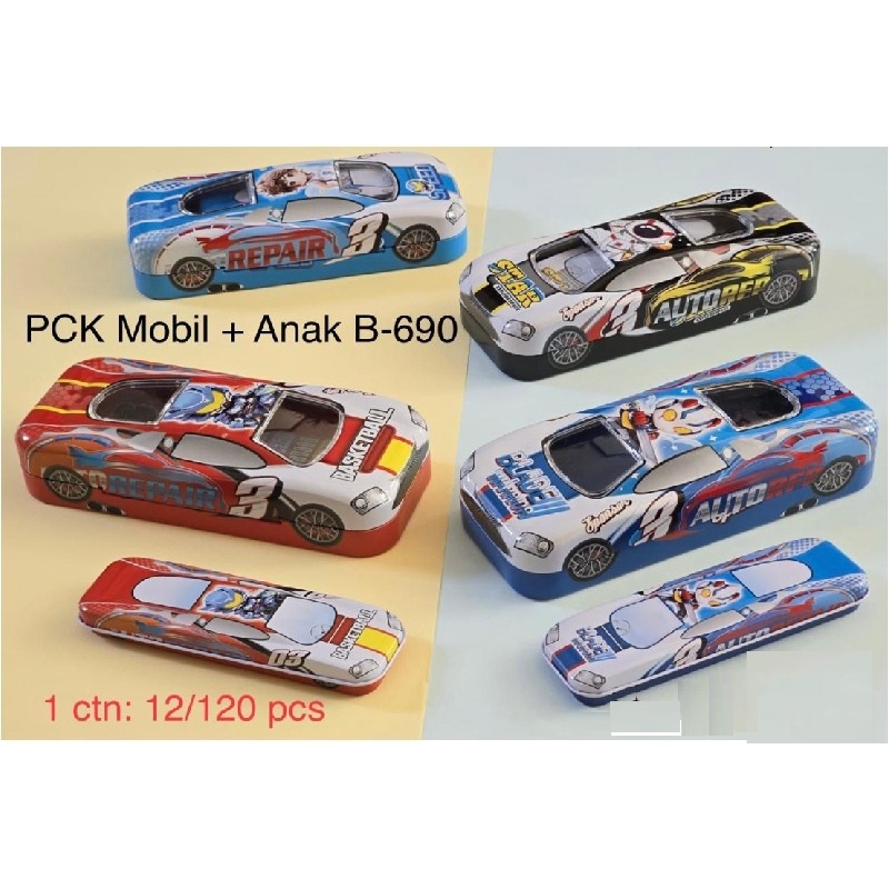 

TEMPAT PENSIL KALENG MOTIF MOBIL