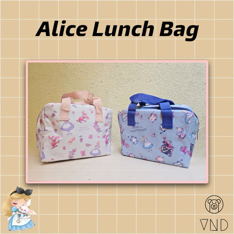 Alice in Wonderland Lunch Bag ORI Japan/ Tas Bekal Anak