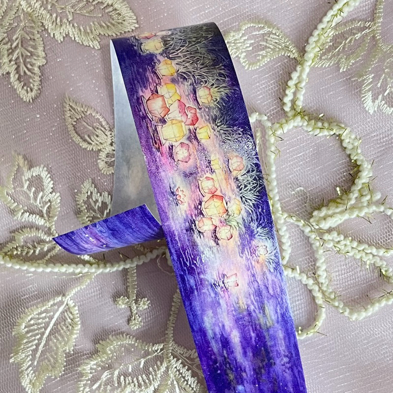 

(Kiricart) ZERO Water Lantern Festival Washi Sticker Aesthetic / Journaling / Scrapbooking / DIY / Art and Craft