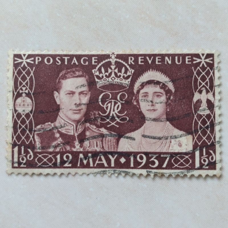 Prangko Perangko Kuno Tua UK Inggris 1937 - YN1878