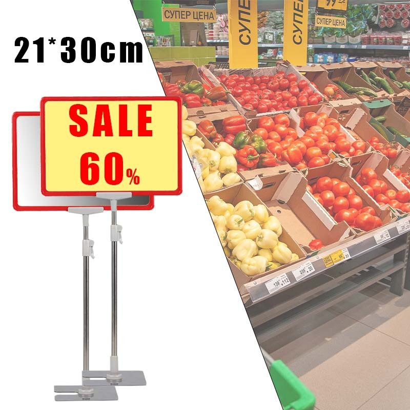 

1set Stand Frame Portable Frame A4 Display Promo Price Tag Frame Promosi Toko Papan Promo